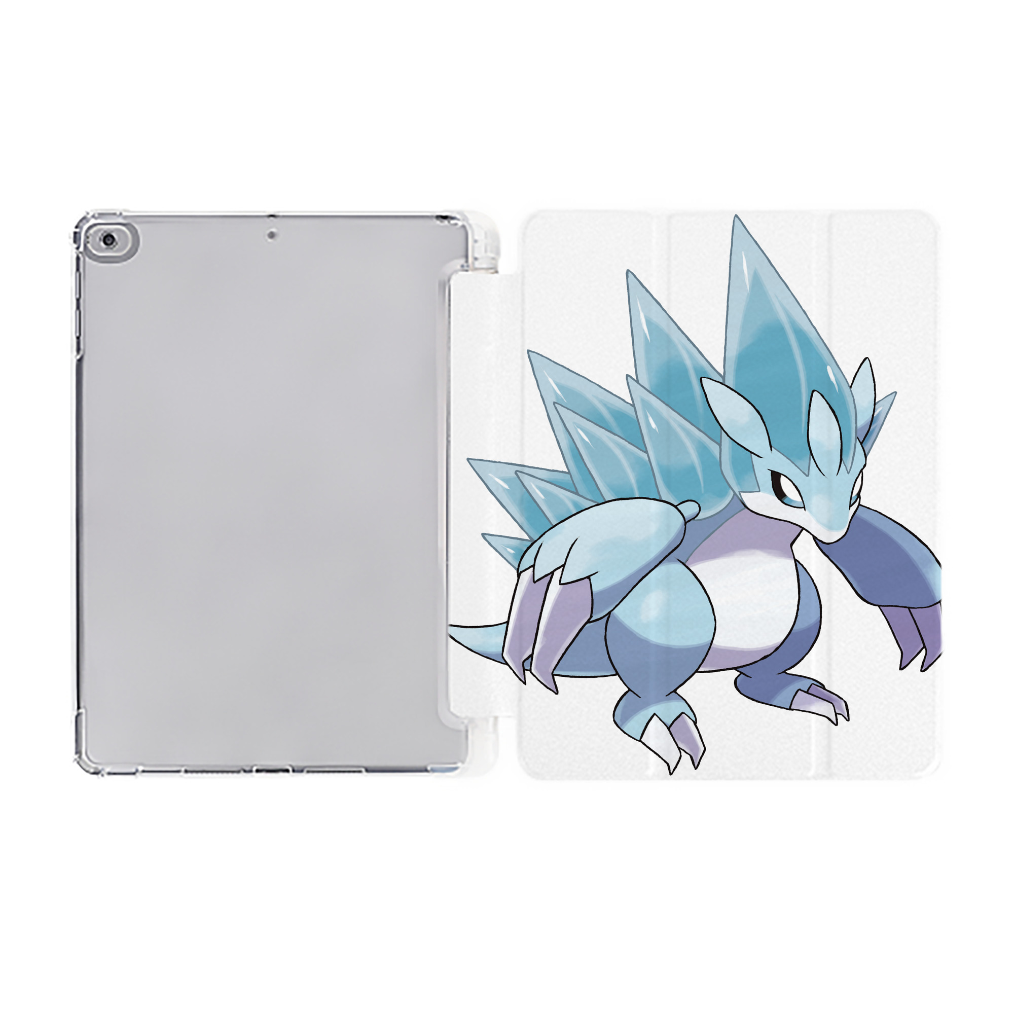（画像用） ポケットモンスター Pokémon IPad ケース ペン収納付き 三つ折りスタンド PUレザー×シリコン 対応機種9.5/10.5/10.9インチ